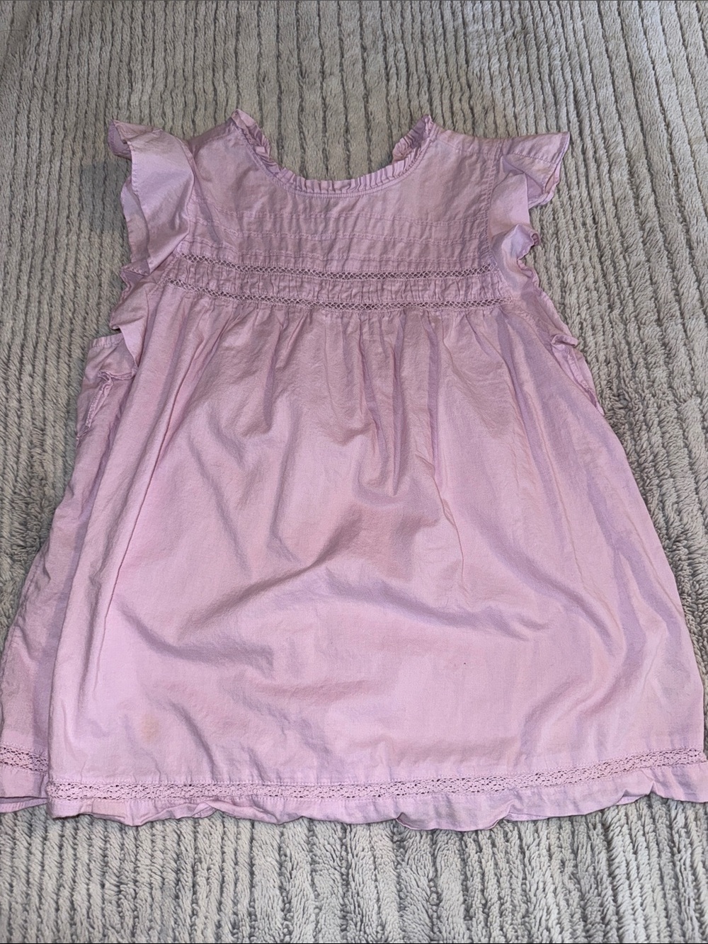 Old Navy Pale Pink Flutter-Sleeve Blouse